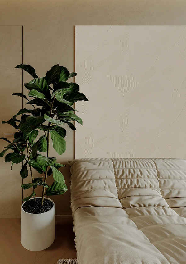 لوحة حائط حجرية مرنة بنمط محارة