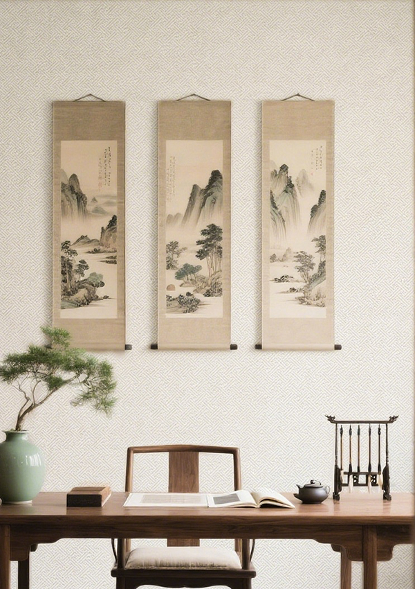 لوحة حائط حجرية مرنة ذات أنماط هندسية