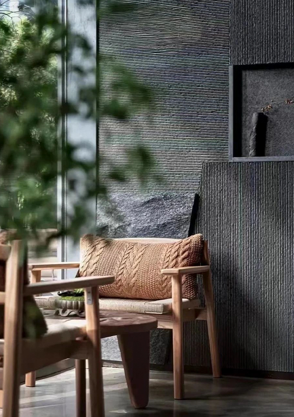 لوحة حائط حجرية مرنة متدفقة