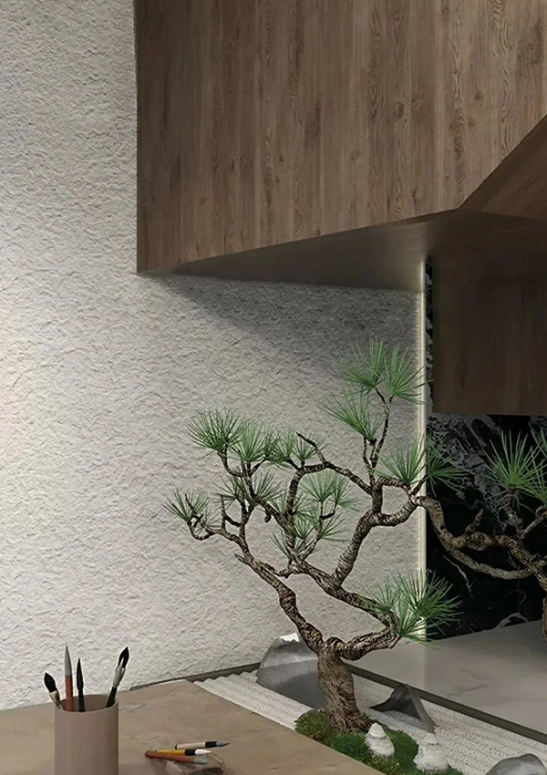 لوحة حائط من الحجر المرن من الجرانيت الخام