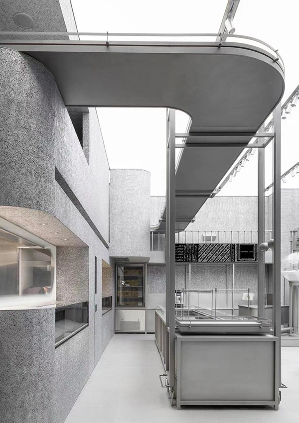 لوحة حائط حجرية مرنة من الألومنيوم الرغوي الفضي